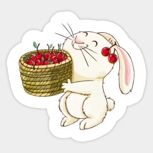 Bunny & Cherry Sticker